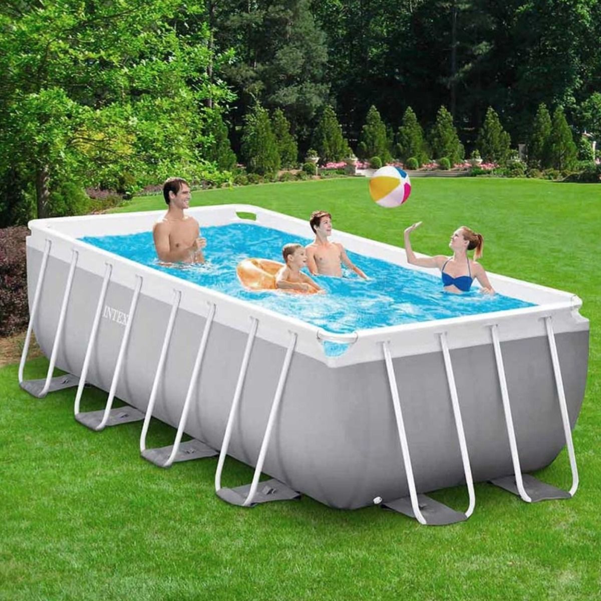 Prism Frame Rectangular Pool Set (4m x 2m x 1.22m) Prism Frame Rectangular Pool Set (4m x 2m x 1.22m)