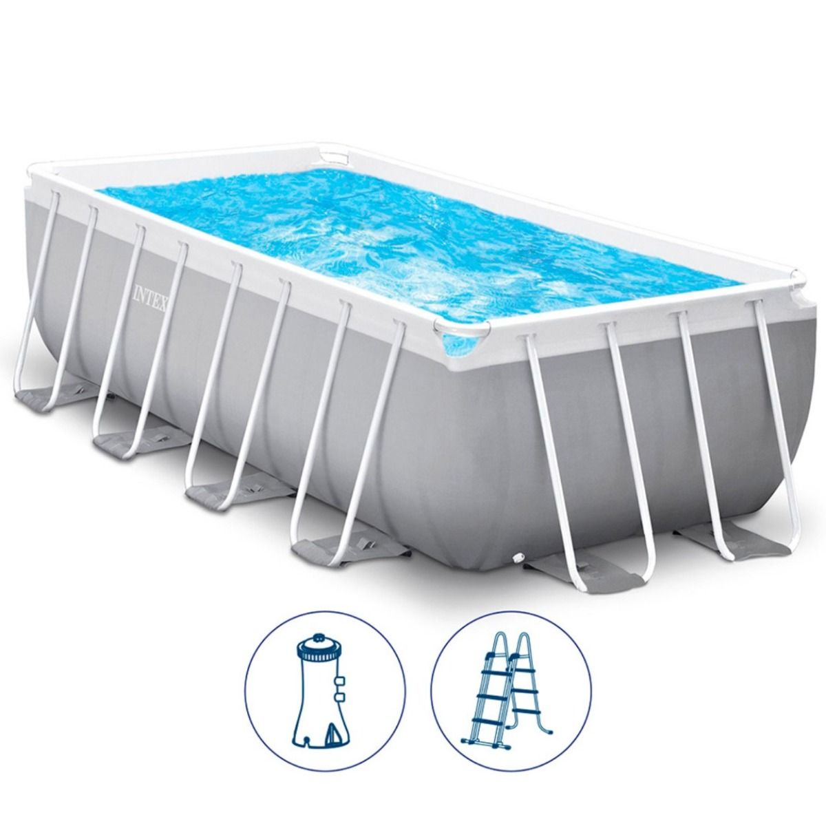 Prism Frame Rectangular Pool Set (4m x 2m x 1.22m) Prism Frame Rectangular Pool Set (4m x 2m x 1.22m) - Image 2