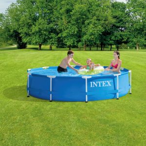 INTEX Round Metal Frame Above Ground Pool 28200