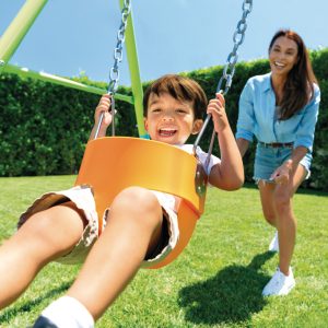 Backyard Swing with Interchangeable Seat
